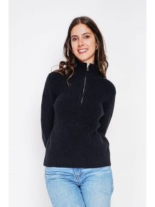 William de Faye Sweter w kolorze czarnym rozmiar: 40. Czarne swetry oversize William de Faye, bez wzorów, ze splotem, bez ramiączek. Za 115,24 zł.