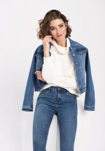 Jeansy rurki Slim Fit, D-KELLY 32. Niebieskie rurki Volcano, z bawełny. Za 169,99 zł.