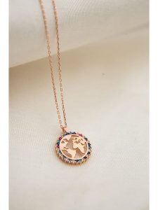 Lodie Silver Srebrny naszyjnik z zawieszką - dł. 43 cm rozmiar: onesize. Szare naszyjniki Lodie Silver, z cyrkonią, srebrne. Za 50,45 zł.