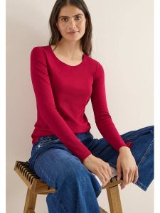 Cecil Koszulka w kolorze czerwonym rozmiar: L. Czerwone bluzki Cecil, l, bez wzorów, z bawełny, bez kołnierzyka, bez ramiączek. Za 78,84 zł.