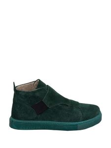 Noosy Skórzane sneakersy w kolorze ciemnozielonym rozmiar: 42. Zielone trampki Noosy, bez wzorów, z materiału, za kostkę, bez zapięcia. Za 100,52 zł.