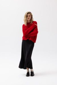 SATYNOWA SPÓDNICA JULITA CZARNA M - Flawless. Czarne spódnice Flawless, na co dzień, na zimę, m, bez wzorów, z gumy, eleganckie, maxi. Za 429,00 zł.