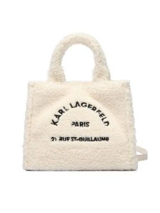 KARL LAGERFELD Torebka A4W50016 Écru. Torebki klasyczne KARL LAGERFELD, bez wzorów, z materiału, bez dodatków. Za 419,99 zł.