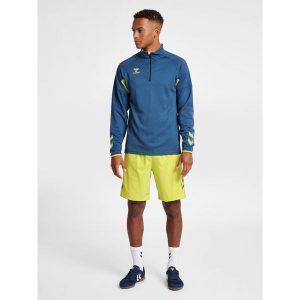 Bluza rozpinana do połowy Hummel Lead Pro. Niebieskie bluzy Hummel, m, bez wzorów, bez kaptura. W wyprzedaży za 236,00 zł.