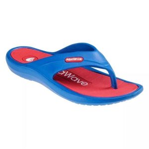 Japonki AquaWave Alemos Teen Jr 92800487136 niebieskie. Niebieskie klapki bez wzorów, bez obcasa. Za 79,48 zł.