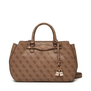 Torebka Guess. Brązowe torebki klasyczne Guess, z aplikacjami, bez dodatków. Za 539,99 zł.
