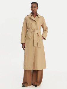 MAX&Co. Płaszcz przejściowy 2618021024200 Beżowy Regular Fit. Brązowe płaszcze MAX&Co., bez wzorów, z bawełny, bez kaptura. Za 798,99 zł.