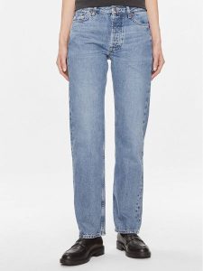 Samsøe Samsøe Jeansy Susan F23400103 Niebieski Straight Fit. Niebieskie jeansy Samsøe & Samsøe, bez wzorów, z bawełny. Za 419,99 zł.