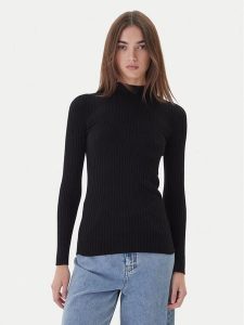 Kontatto Sweter 3M0814C Czarny Regular Fit. Czarne swetry klasyczne Kontatto, m, z syntetyku, bez kołnierzyka. Za 259,99 zł.