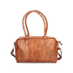 RIEKER H1640-22 brown, torebka damska. Brązowe torebki klasyczne Rieker, bez wzorów, ze skóry ekologicznej, bez dodatków. Za 174,93 zł.