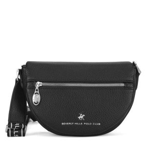 Torebka Beverly Hills Polo Club. Czarne listonoszki Beverly Hills Polo Club, bez wzorów, bez dodatków. Za 179,99 zł.