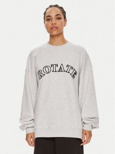 ROTATE Bluza Sui 1124541473 Szary Boxy Fit. Szare bluzy Rotate, l, bez wzorów, z bawełny, bez kaptura. Za 399,99 zł.