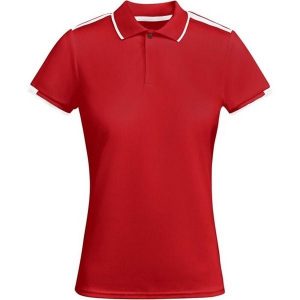 Damska Sportowa Koszulka Polo Tamil Z Krótkim Rękawem. Białe koszulki sportowe ROLY, bez wzorów, bez ramiączek. Za 64,99 zł.