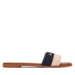 Klapki Tommy Hilfiger. Niebieskie klapki TOMMY HILFIGER, bez wzorów, bez obcasa. Za 329,99 zł.
