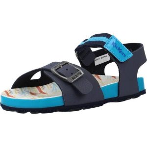 Sandały KICKERS SOSTREET Niebieski. Niebieskie buty trekkingowe Kickers, ze skóry, bez zapięcia. Za 165,99 zł.