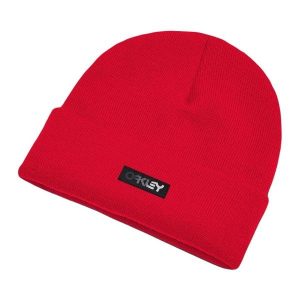 Czapka zimowa damska Oakley B1B Gradient Patch Beanie. Czerwone czapki Oakley, bez wzorów, sportowe. Za 45,99 zł.