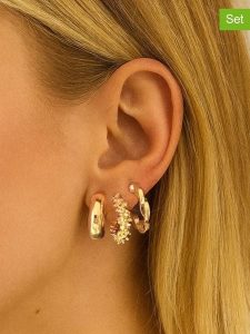 Lodie Silver Kolczyki-półkreole (3 szt.) rozmiar: onesize. Szare kolczyki Lodie Silver, z mosiądzu. Za 30,99 zł.