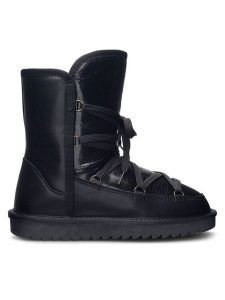 Lasocki Śniegowce WFA1634-11Z Czarny. Czarne buty zimowe Lasocki, ze skóry, bez obcasa, bez zapięcia. Za 249,99 zł.