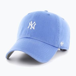 Czapka z daszkiem 47 Brand MLB New York Yankees Base Runner CLEAN UP. Czerwone czapki 47 Brand, bez wzorów. Za 89,99 zł.