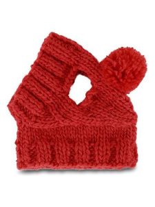 VOV & VUF Czapka w kolorze czerwonym dla psa rozmiar: L/XL. Czerwone czapki VOV & VUF, bez wzorów, z materiału. Za 32,90 zł.