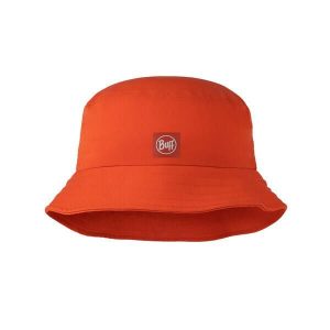 Kapelusz BUFF ADVENTURE BUCKET HAT SOLID. Czerwone kapelusze Buff, bez wzorów, z materiału, klasyczne. Za 169,90 zł.