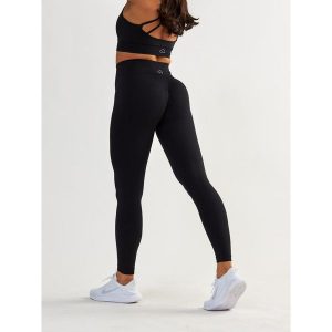 Legginsy fitness damskie Beshaped Gym Queen modelujące. Czarne legginsy BESHAPED, bez wzorów, z nylonu. W wyprzedaży za 152,15 zł.