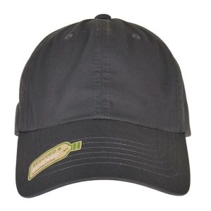 Czapka Z Daszkiem Z Poliestru Z Recyklingu. Brązowe czapki FLEXFIT, bez wzorów. Za 84,99 zł.