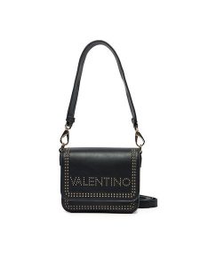 Valentino Torebka Shine VBS8AI09 Czarny. Czarne listonoszki Valentino, bez wzorów, ze skóry, bez dodatków. Za 399,99 zł.