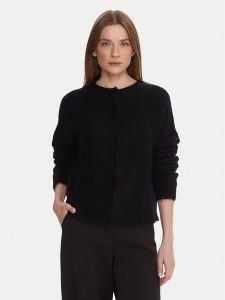 Kontatto Kardigan 3M0866C Czarny Regular Fit. Czarne kardigany Kontatto, z syntetyku. Za 439,99 zł.