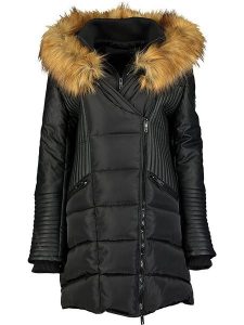 Canadian Peak Parka "Ausmoseak" w kolorze czarnym rozmiar: M. Czarne płaszcze Canadian Peak, m, bez wzorów, bez kaptura. Za 255,94 zł.