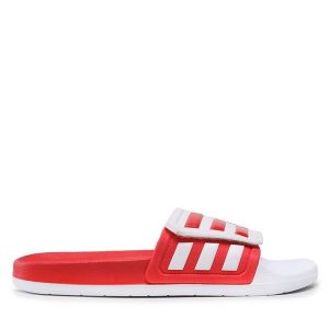 Klapki adidas. Białe kalosze ADIDAS, bez wzorów, bez obcasa. Za 129,99 zł.