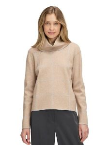 Betty Barclay Sweter w kolorze beżowym rozmiar: 48. Brązowe golfy Betty Barclay, bez wzorów. Za 159,95 zł.