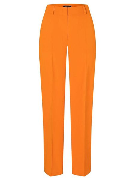 More & More Spodnie w kolorze pomarańczowym rozmiar: 34. Pomarańczowe spodnie z wysokim stanem More & More, bez wzorów, z materiału, z podwyższonym stanem. Za 73,05 zł.