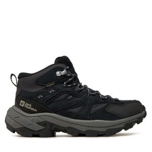 Trekkingi Jack Wolfskin. Szare buty sportowe Jack Wolfskin, bez wzorów, bez zapięcia, trekkingowe. Za 439,99 zł.