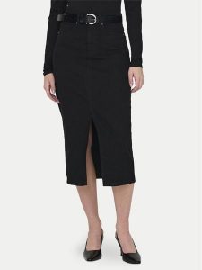 ONLY Spódnica jeansowa Siri 15324365 Czarny Regular Fit. Czarne spódnice ONLY, xs, bez wzorów, z bawełny. Za 199,99 zł.