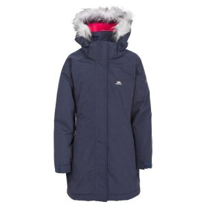 Trespass Fame - Żeński Jkt Tp50 Navy. Niebieskie kurtki sportowe Trespass, na zimę, bez wzorów, z poliesteru, bez kaptura, narciarskie. Za 209,25 zł.