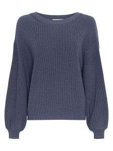 MOSS COPENHAGEN Sweter "Silda Rachelle" w kolorze granatowym rozmiar: M/L. Niebieskie swetry oversize Moss Copenhagen, l, bez wzorów, bez ramiączek. Za 152,98 zł.
