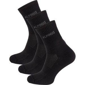 Skarpety trekkingowe dla dorosłych Alpinus Alpamayo 3-pack czarne. Czarne skarpetki ALPINUS, bez wzorów. Za 55,00 zł.