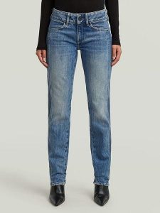 G-Star Dżinsy - Slim fit - w kolorze niebieskim rozmiar: W30/L30. Niebieskie jeansy G-Star, z aplikacjami, ze skóry. Za 263,53 zł.