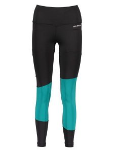 O'Neill Legginsy funkcyjne w kolorze czarno-turkusowym rozmiar: M. Czarne legginsy O'Neill, m, bez wzorów, z materiału, outdoorowe. Za 78,04 zł.