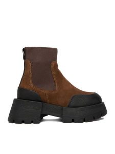 G-Star Raw Sztyblety CEO-WI16-525-05 Brązowy. Brązowe botki G-Star Raw, bez wzorów, ze skóry, bez obcasa, na płaskiej podeszwie, bez zapięcia. Za 439,99 zł.