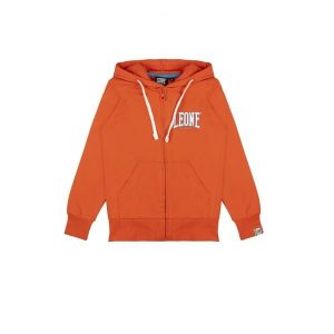 Bluza z bawełna z kaptur na czas wolny na co dzień. Brązowe bluzy LEONE 1947 APPAREL, bez wzorów, z bawełny, bez kaptura. W wyprzedaży za 67,30 zł.