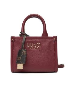 Liu Jo Torebka Esc XS Tote AF5102 E0058 Bordowy. Czerwone torebki klasyczne Liu Jo, bez wzorów, ze skóry, bez dodatków. Za 489,99 zł.