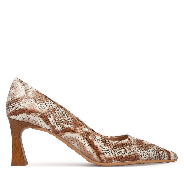 Czółenka Hispanitas. Brązowe czółenka Hispanitas, bez wzorów, bez obcasa, bez zapięcia. Za 569,99 zł.