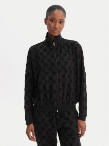 HUGO Bluza Monogram 50556831 Czarny Regular Fit. Czarne bluzy Hugo, xxl, bez wzorów, z bawełny, bez kaptura. Za 383,99 zł.