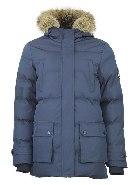 Peak Mountain Parka "Anabel" w kolorze granatowym rozmiar: L. Niebieskie płaszcze Peak Mountain, l, bez wzorów, bez kaptura. Za 139,87 zł.