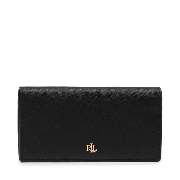 Portfel LAUREN RALPH LAUREN. Czarne portfele Lauren Ralph Lauren, bez wzorów. Za 411,99 zł.