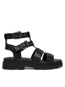 Clarks Sandały Orinoco3 Cove 26186087 Czarny. Czarne sandały Clarks, bez wzorów, ze skóry, bez obcasa, na płaskiej podeszwie, bez zapięcia. Za 389,99 zł.