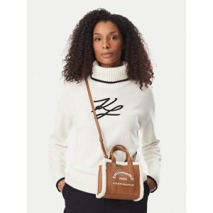 Torebka KARL LAGERFELD. Brązowe torebki klasyczne KARL LAGERFELD, bez wzorów, bez dodatków. Za 692,99 zł.