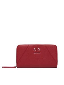 Armani Exchange Portfel XW000359 AF26569 U5102 Czerwony. Czerwone portfele Armani Exchange, bez wzorów, ze skóry. Za 404,99 zł.